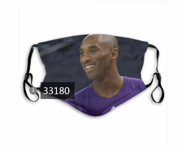 2021 NBA Los Angeles Lakers #24 kobe bryant 33180 Dust mask with filter->nba dust mask->Sports Accessory